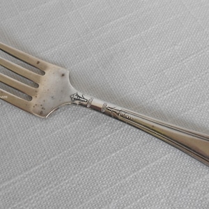 Vintage 1932 Oneida A1 Silver Plate ~ June ~ Baby Infant Child ~ Mini Nursery Fork