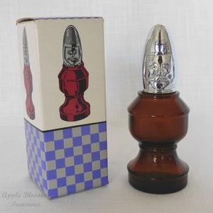 Vintage Avon The Bishop Chess Piece Empty Wild Country After Shave Decanter Bottle w/Original Box