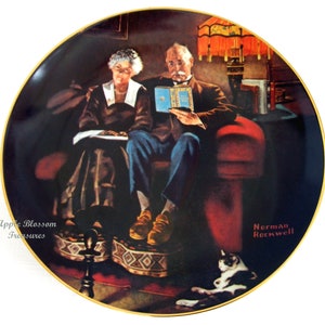 De verjaardagswens&quot; door Norman Rockwell 1984~Knowles Ltd Edition Light Campaign Series 6e verzamelplaat