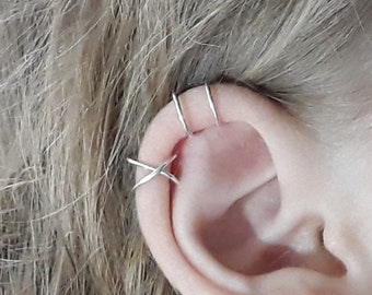 KnorpelRing, Knorpelring, Ohrring ohne Piercing, Knorpel Ohrring, Fake Helix Piercing, Knorpel Hoop, Knorpel Manschette, Wickelpiercing
