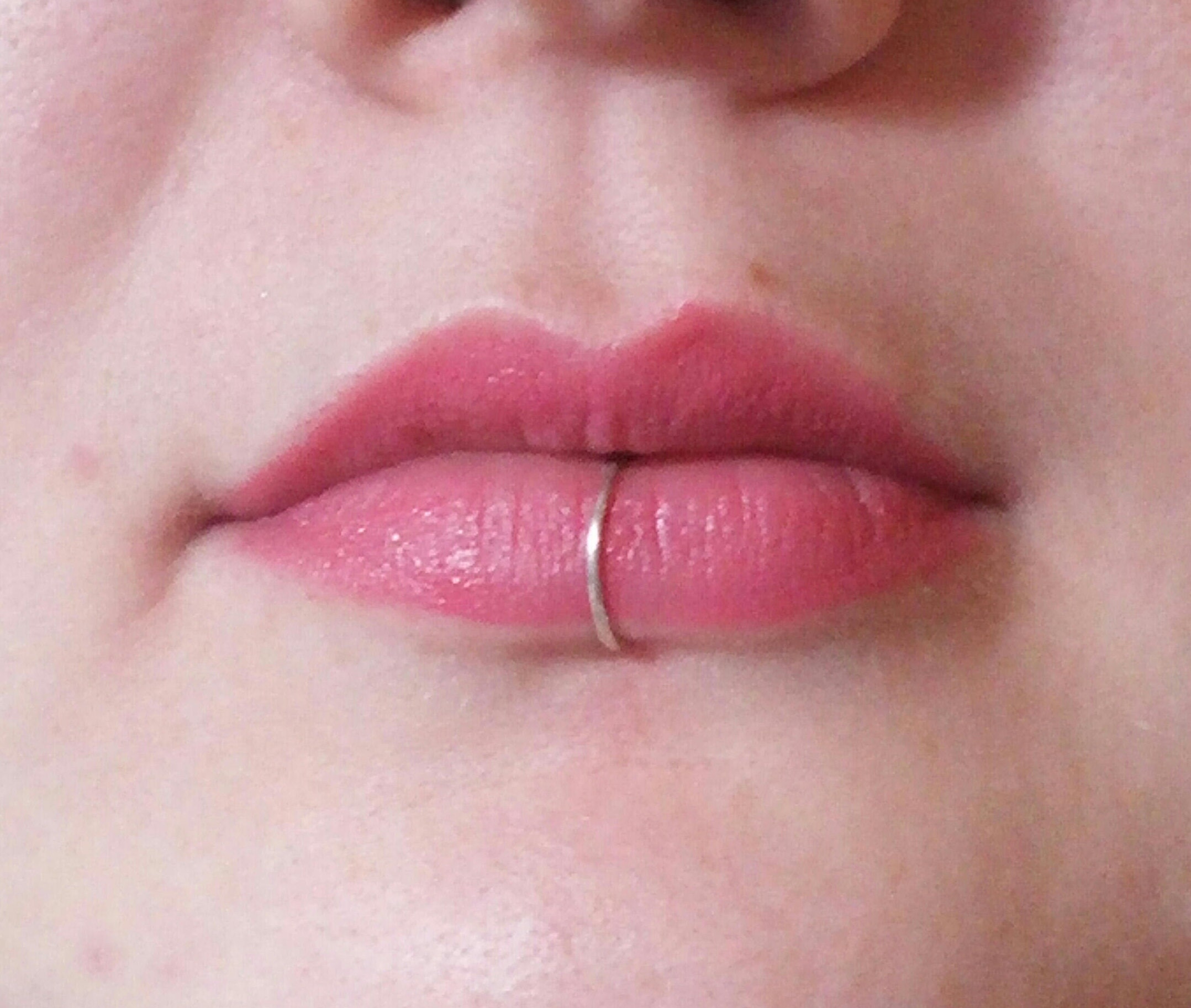 Lip Ring Silver Lip Ring Lip Piercing Lip Jewelry Lips Etsy UK