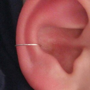Conch earring hoop gold / sterling silver, Conch piercing jewelry, Conch hoop, Conch earring hoop 16 g, Conch ring, Conch piercing jewelry