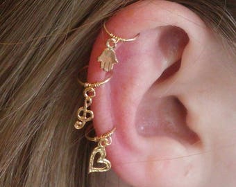 Helix ring, Helix earring, Helix piercing, Helix hoop, Helix earrings,  Helix jewelry,  Hoops, Helix, Earrings, Gold filled earring, Hoop