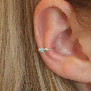 Conch earring hoop gold / sterling silver, Conch hoop earring, Conch hoop, Conch piercing jewelry, Conch ring, Conch cuff , Conch piercing