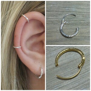 Hoop earrings, Sterling silver hoop, Small hoops, Silver hoops, Tiny hoops, Small silver hoops, Gold cartilage hoop, Delicate hoops, Hoops