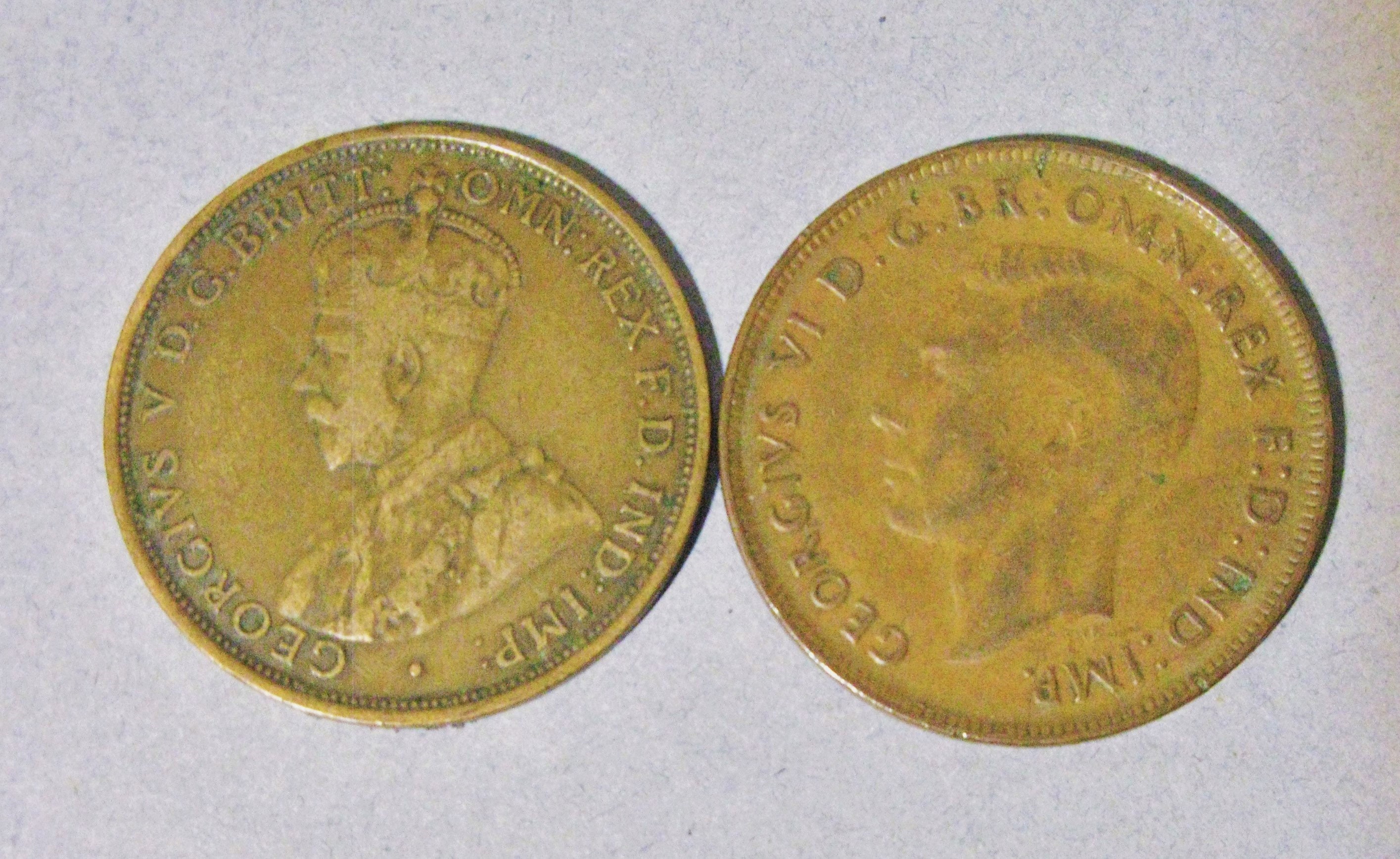 Image of 1911 & 1943 Australian Pennies Collectible Coins