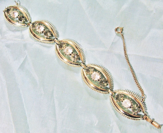 Coro Crystal Diamante Bracelet, Silver Tone, Safe… - image 4