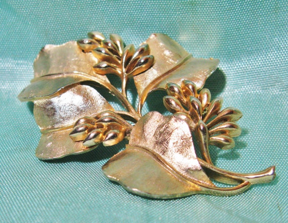 Elizabeth Reimer Arcansas Leaf Spray Brooch Large… - image 5