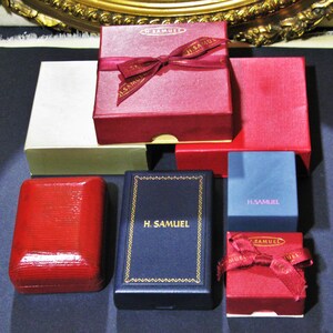 Lot Jewellery Gift Boxes All H.samuel England UK Necklace Ring Earrings Trinket Presentation Display Box Vintage Job Lot Bundle Etsy Canada