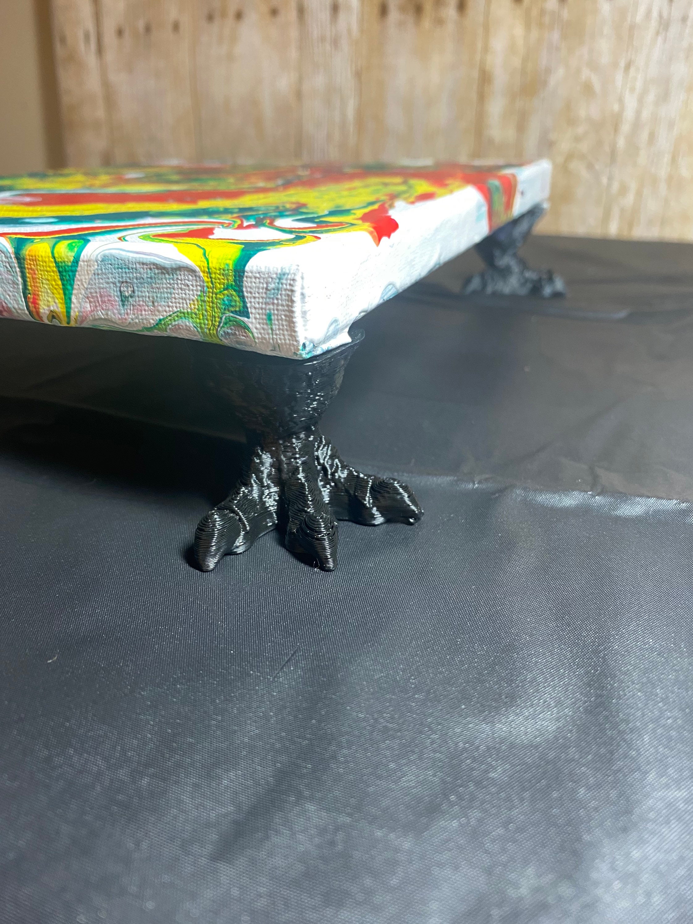 Set of 4 canvas stands for Acrylic Paint Pouring Varnishing Etsy