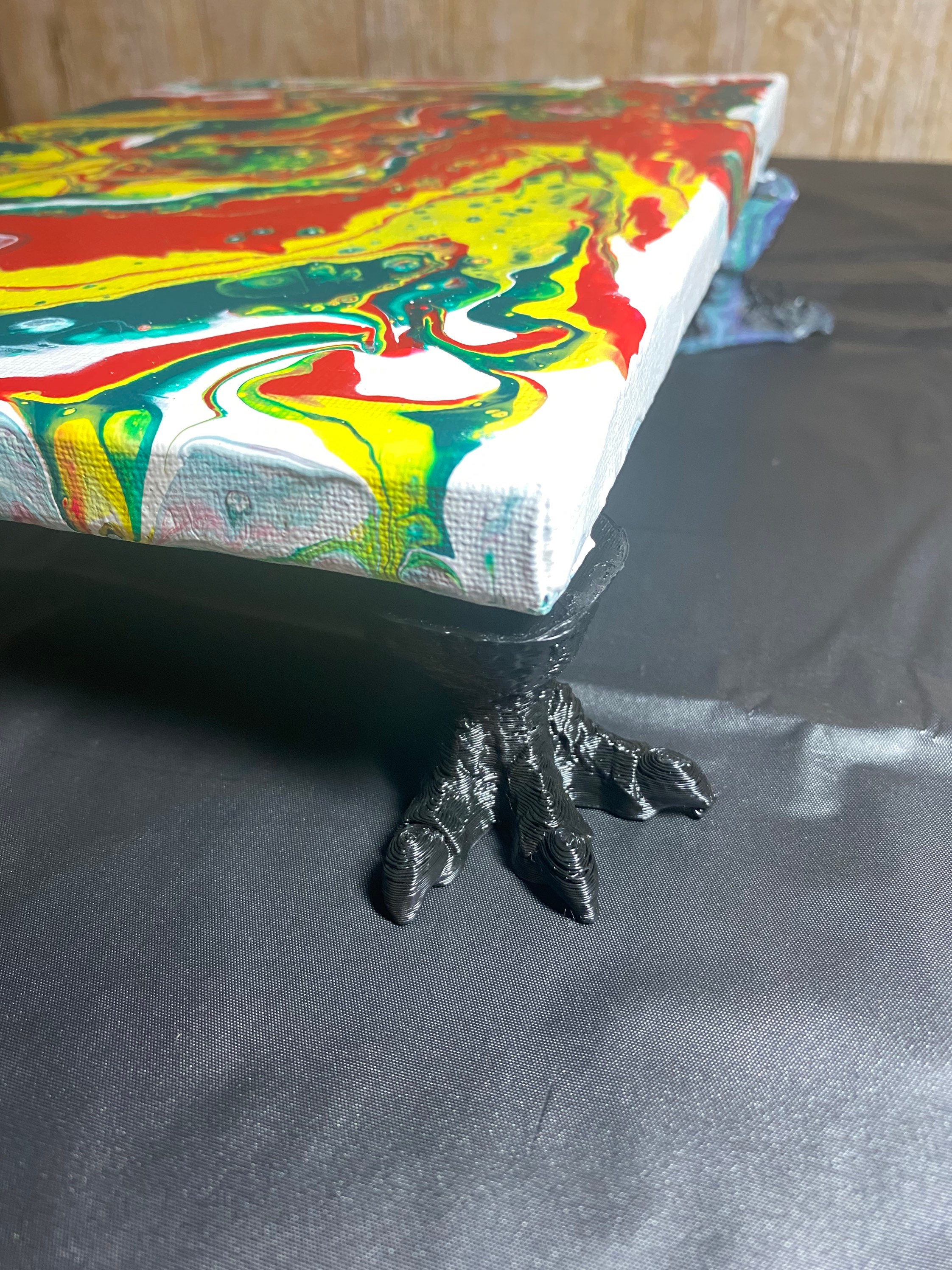 Set of 4 canvas stands for Acrylic Paint Pouring Varnishing Etsy