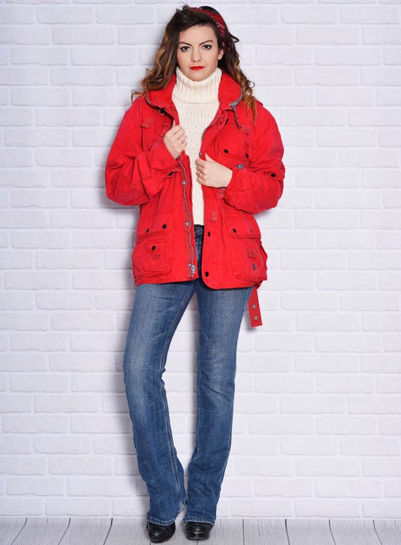 Montagne veste voyage randonnée rouge vestes vestes rouge coupe-vent unisexe coupe Boyfriend à manches longues poche Cargo champ de coton ea06f5 Montagne veste voyage randonnée rouge vestes vestes rouge coupe-vent unisexe coupe Boyfriend à manches longues poche Cargo champ de coton ea06f5