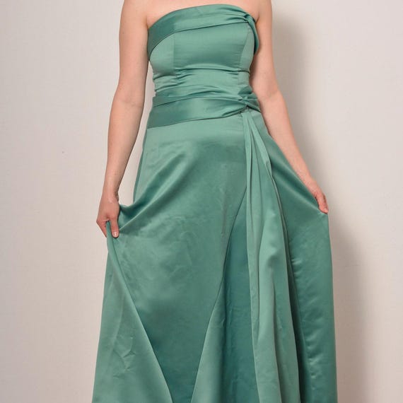 slim fit dress slacks Maggie Sottero Strapless Lace Fit-and-Flare Gown main image 1