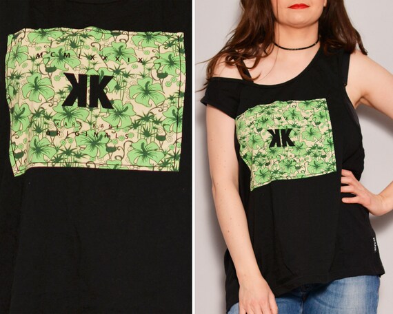 Green Hibiscus Plants Print Tank Top | Unisex Loos