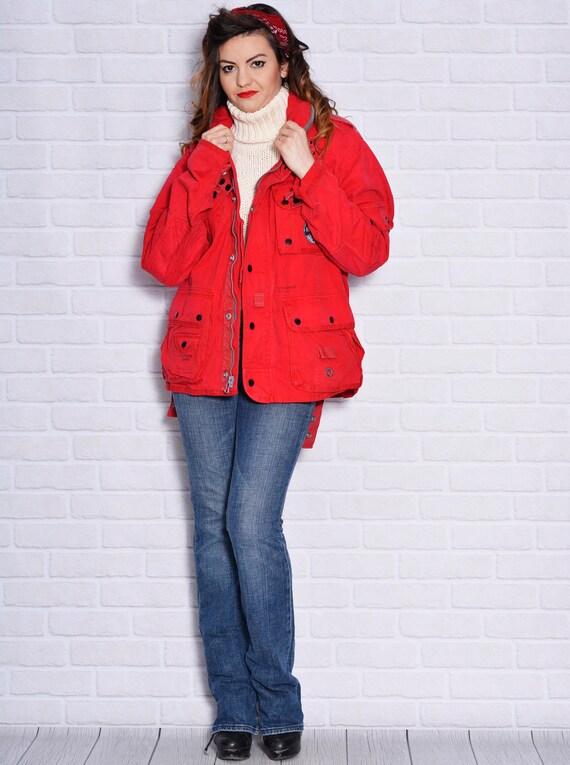 Montagne veste voyage randonnée rouge vestes vestes rouge coupe-vent unisexe coupe Boyfriend à manches longues poche Cargo champ de coton ea06f5 Montagne veste voyage randonnée rouge vestes vestes rouge coupe-vent unisexe coupe Boyfriend à manches longues poche Cargo champ de coton ea06f5
