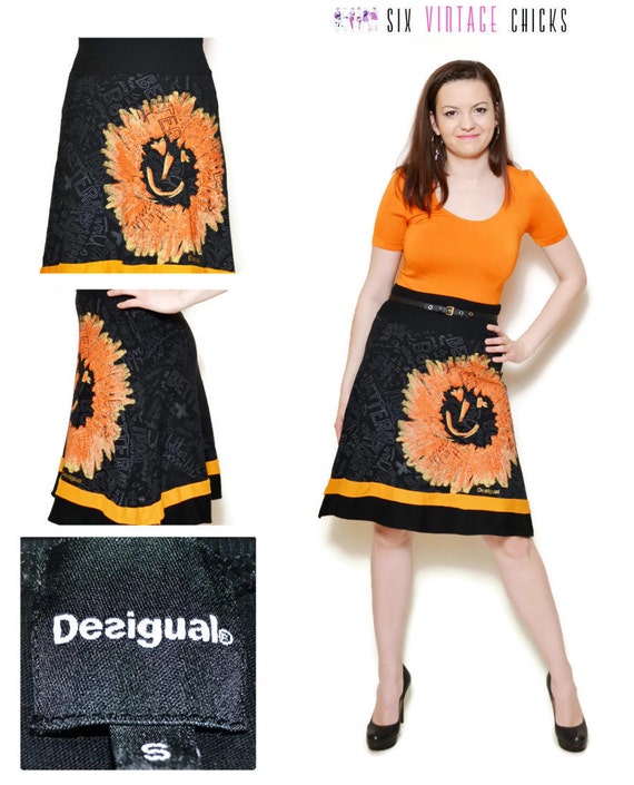 90s a line skirt flared high waist skirts rise ski