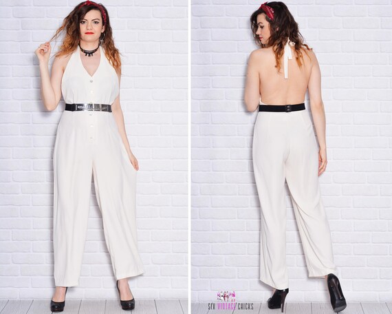 etsy white jumpsuit