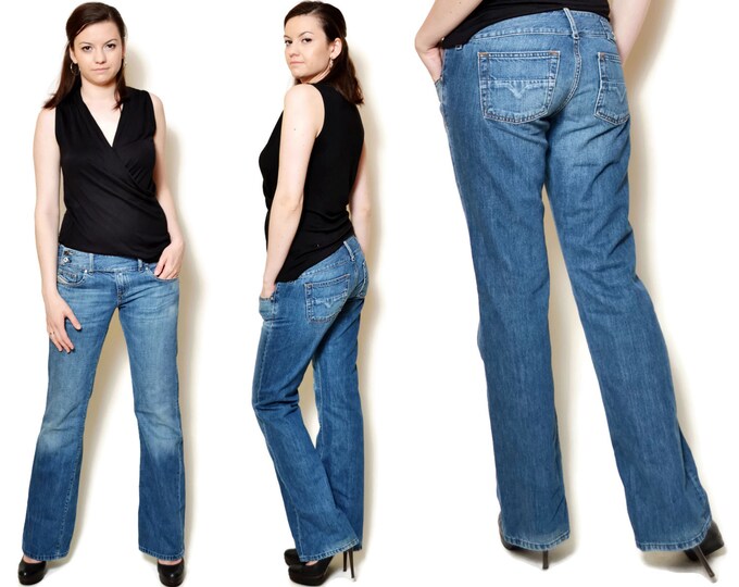 Low Rise Jeans Women Diesel Jeans Women Denim Pants Vintage Etsy