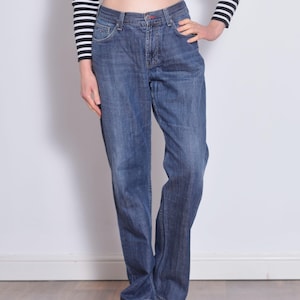 Clearance Dark wash jeans | size w36 l36 | straight leg mens jeans | tommy hilfiger 00s boyfriend pants | unisex dark blue basic cotton trou