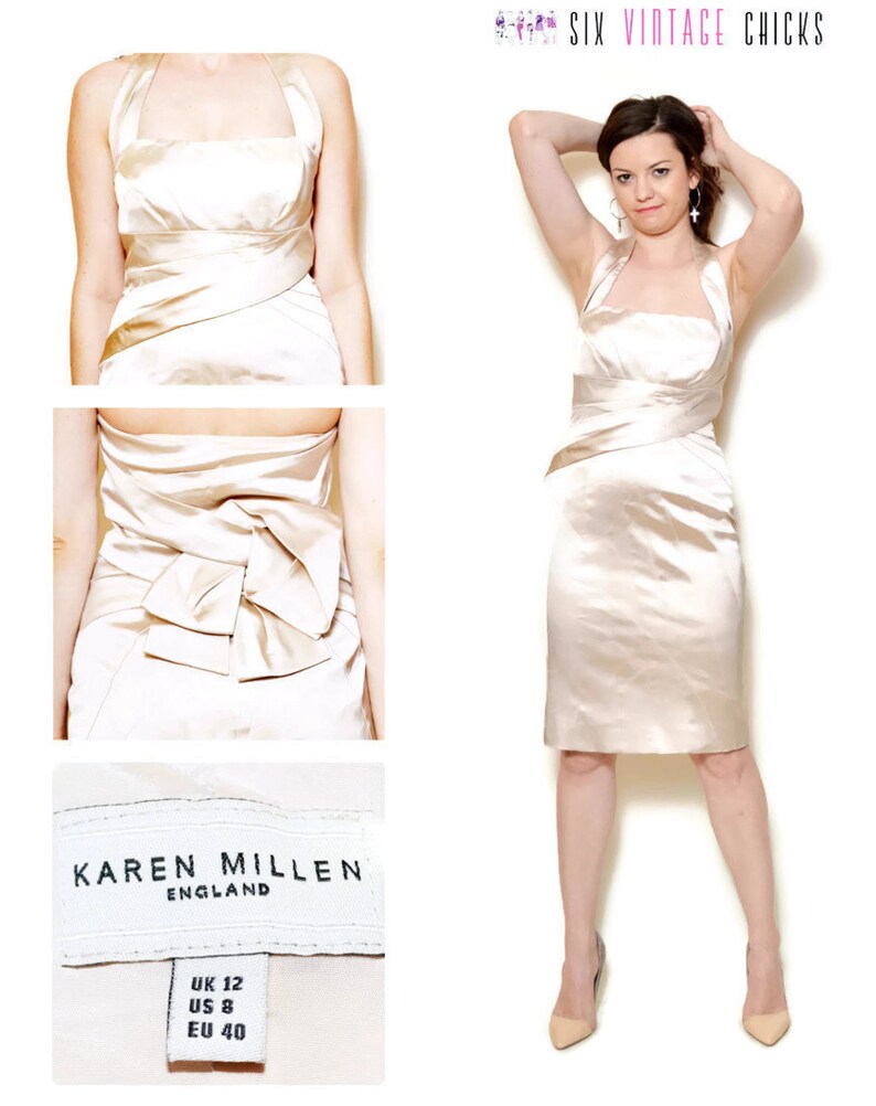 satin bodycon dress karen millen
