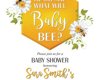 Baby Reveal Invite 5x7