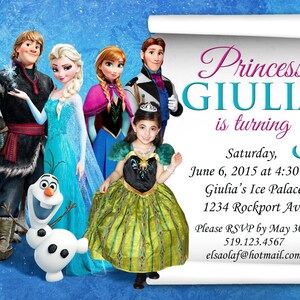 Princess  Birthday 5x7
