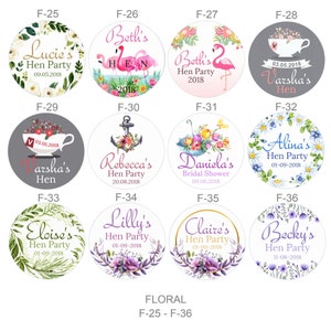 Hen Party Favour Personalised Lip Balm, Floral Hen Party Bag Fillers, Floral Wreath Wedding Favours, Hen Do Party Bag Fillers, Lip Gloss image 4