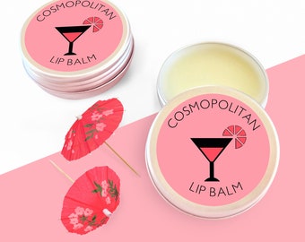 Cosmopolitan Lip Balm: Fruity Cocktail Flavor, Natural Ingredients