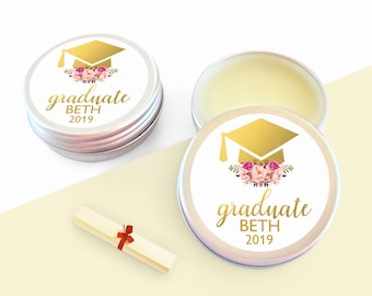 Personalized Graduation Lip Balm: College, University Gift