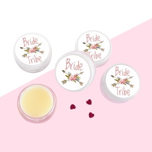 Bride Tribe Lip Balm Gloss in Prosecco or Strawberry Flavour, Hen Do Favour, Bridal Party Gifts, Hen Party Favours, Wedding Favours image 3