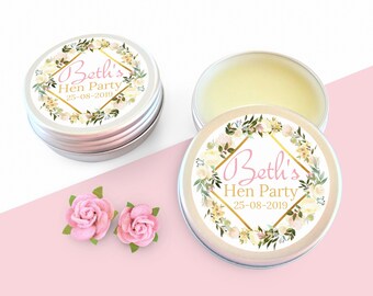 Hen Party Favours Personalised. Hen Party Gifts, Hen Do, Wedding Favours, Bridal Shower Gifts, Personalisd Lip Balm