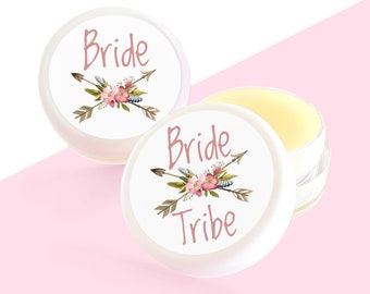 Bride Tribe Lip Balm Gloss in Prosecco or Strawberry Flavour, Hen Do Favour, Bridal Party Gifts, Hen Party Favours, Wedding Favours