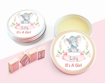 Baby Shower Gifts. Gift For Mum to Be. Pregancy Keepsake. Baby Shower Favours. Personalised Baby Shower lip Balm For Baby Boy, Baby Girl