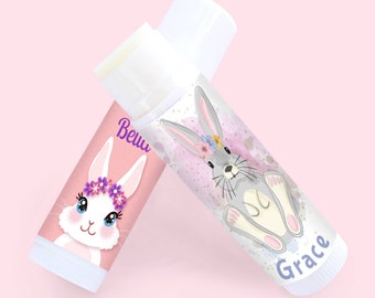 Easter Bunny Lip Balm for Kids, Kids Easter Gifts, Easter Gifts For Kids, Kids Party Bag Filler, Kids Easter Basket Filler, Unicorn Bunny