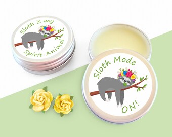 Sloth Gift Ideas, Sloth Themed Lip Balms, Sloth Gift Items, Sloth Themed Gifts, Funny Sloth Gifts, Sloth Gift For Her, Sloth Birthday Gifts