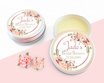 Personalized Lip Balm Favors: Hen Party, Bridal Shower Gift