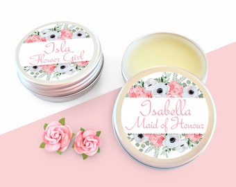 Personalized Wedding Favor Lip Balm: Bridal Party Keepsake