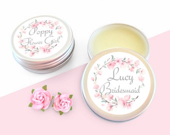 Wedding Favours For Guests, Personalised Lip Balm, Bridesmaid Gift Idea, Bridal Party Gifts, Favour Box Filler, Wedding Favour Bag Filler