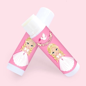 First Holy Communion Gift For Girls Lip Balm. Communion Favours, Holy Communion Gifts For Grand Daughter, Personalised Holy Communion Gift