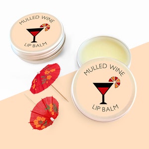 Delicious Mulled Wine Lip Balm Christmas Gift. Handmade Gift For Her. Boss gift. Coworker Gifts. Secret Santa Gift. Stocking Filler Ideas