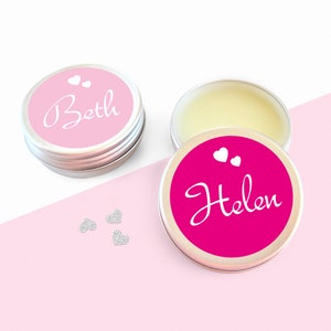 Personalised Lip Balm, Hen Party Gift, Bridal Shower Hen Night Favours, Childrens Party Bag Filler, Kids Party Favours, Hen Do Gift