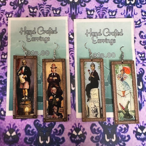 Haunted Mansion Portrait Earrings