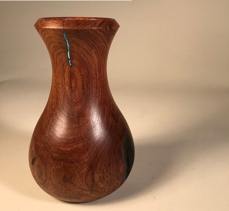 Wooden vase small handturned vase mesquite wood vase 338 Etsy
