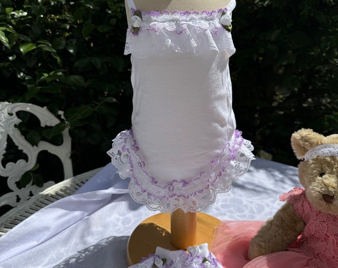 Spanish style frilly vest set
