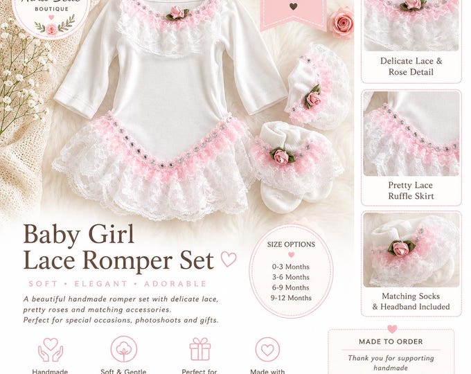 Lace romper set