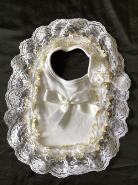 Spanish style frilly bib