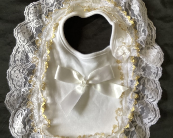 Spanish style frilly bib