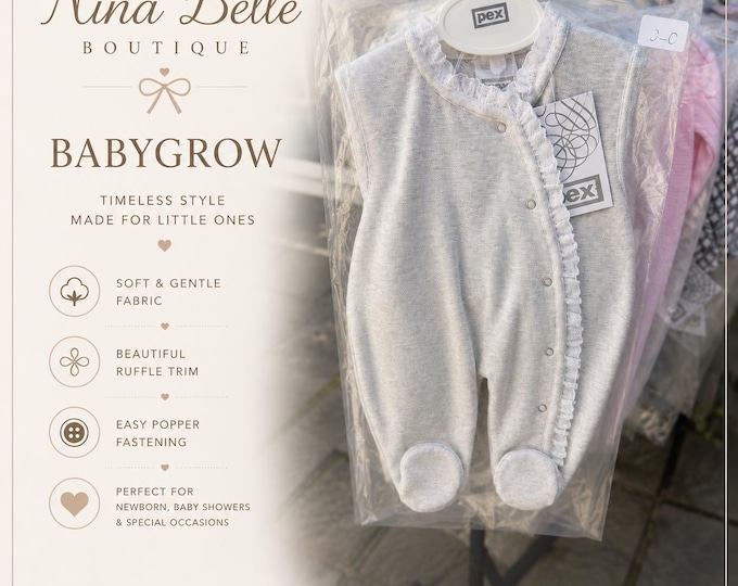 Lace Detail Baby grow