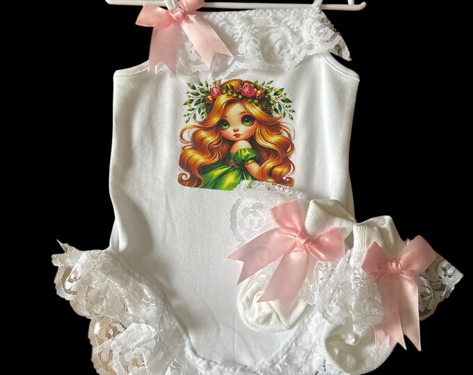 Spanish style frilly vest set