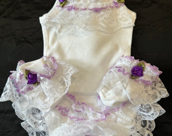 frilly vest set newborn